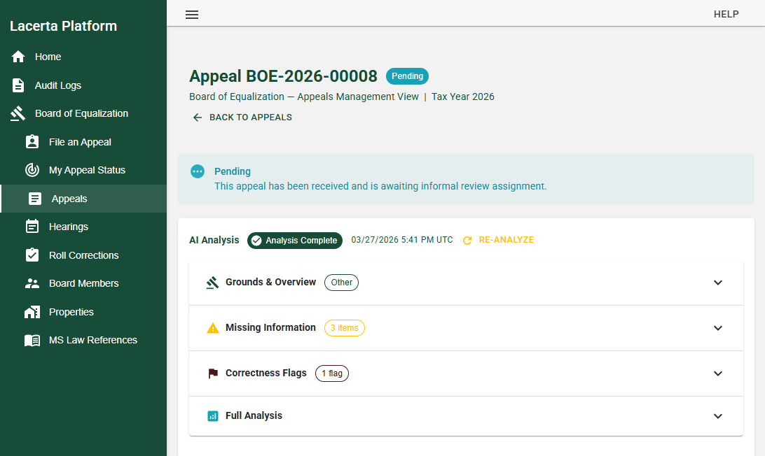 AI-Powered Appeal Analysis